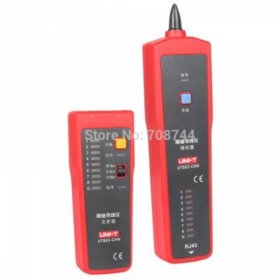 Uni-t Ut682 Multifunctional Cable Wire Tracker Tracer Detector Tester Telephone Wire Line Tester Network Cable Tester Tracker